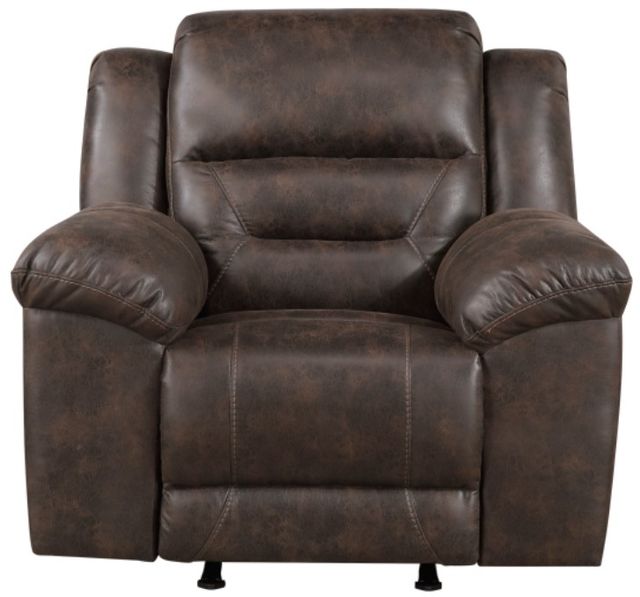 Homelegance® Hazen Dark Brown Rocker Manual Recliner-2