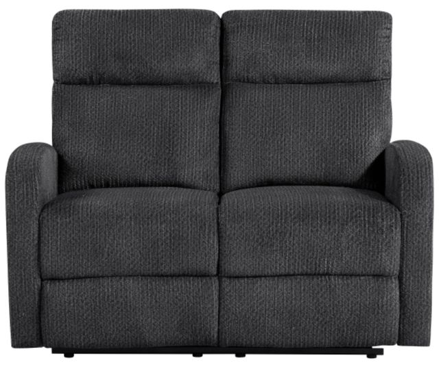 Homelegance® Allen Dark Gray Manual Double Reclining Loveseat-2