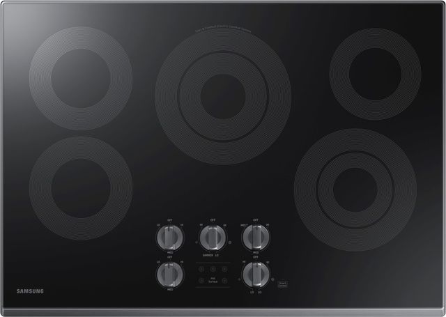 Samsung 30" Fingerprint Resistant Black Stainless Steel Electric Cooktop-0