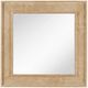 Universal Explore Home™ Modern Farmhouse Rustic Natural Oak Square Mirror-0