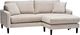 Stylus® Furniture Jean Serene Dove Right-Arm Facing Sofa and Chaise-0