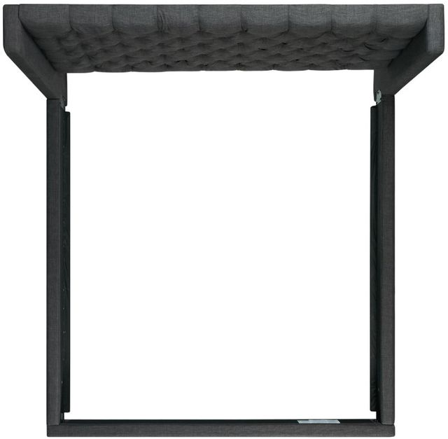 Elements International Morrow Charcoal King Upholstered Panel Bed-2