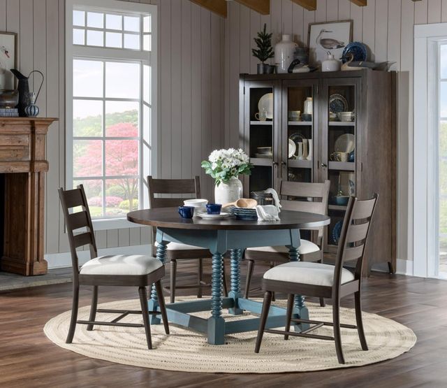 Legacy Classic Lake House Dried Tobacco Ladder Back Side Chair-1