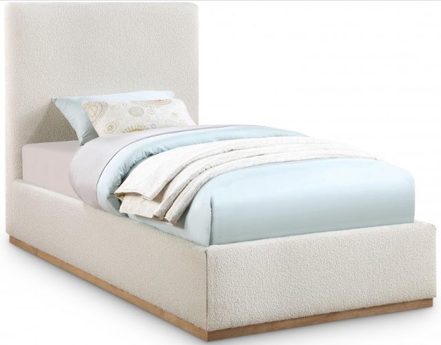 Meridian Furniture Monaco Cream Twin Bed-0