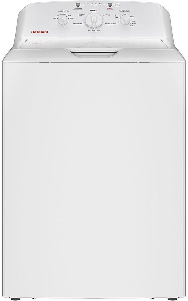 Hotpoint® White Top Load Washer & Gas Dryer Laundry Pair-1