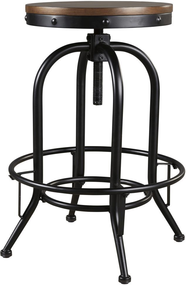 Signature Design by Ashley® Valebeck Black/Brown Bar Stool-0