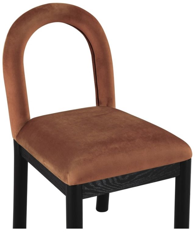 Meridian Furniture Conrad Cognac/Black Upholstered Dining Side Chair-4