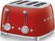 Smeg 50's Retro Style Red 4x4 Slice Toaster-1