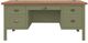 Legends Home Vineyard Fruitwood/Sage Green Executive Desk-0