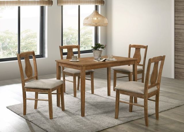 ACME Furniture Kayee 5-Piece Weathered Oak Dining Room Set-1