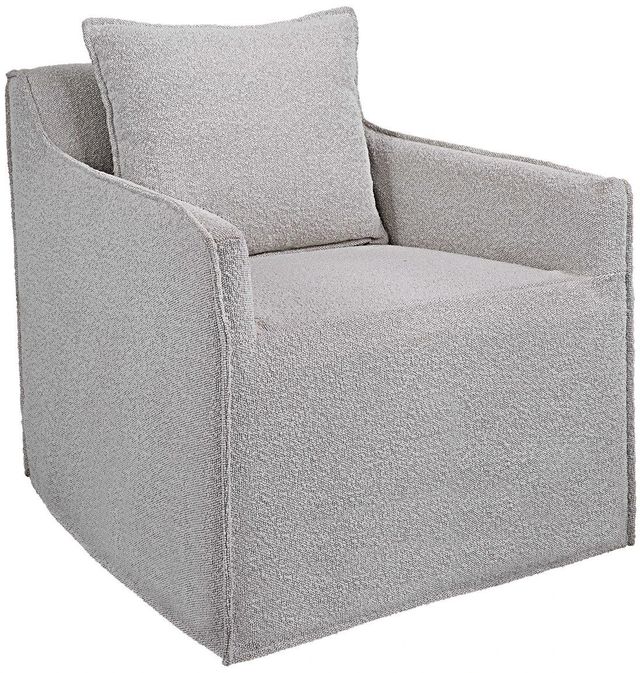 Uttermost® Welland Light Gray Swivel Chair-0