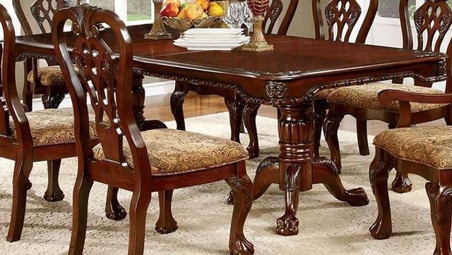 Furniture of America® Elana Brown Cherry Dining Table-0