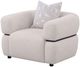 Coaster® Jeanette Upholstered Beige Round Arm Accent Chair-2