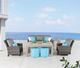 CabanaCoast® Customizable Sedona SOL Weave® Wicker Outdoor Loveseat-4