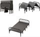 IFDC Black Youth Single Folding Bed-1