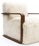 Furniture of America® Elardo White Faux Fur Accent Chair-5