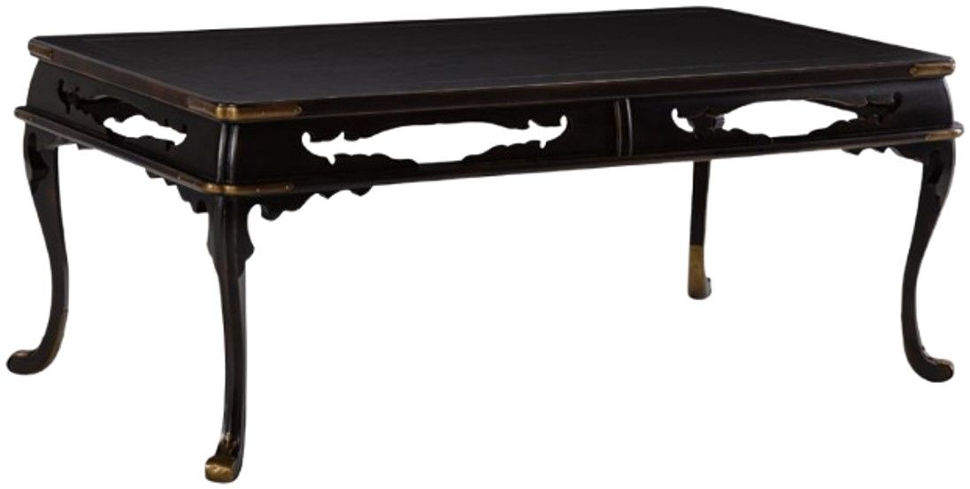 Maitland-Smith® Elsie Aged Black Lacquer Cocktail Table