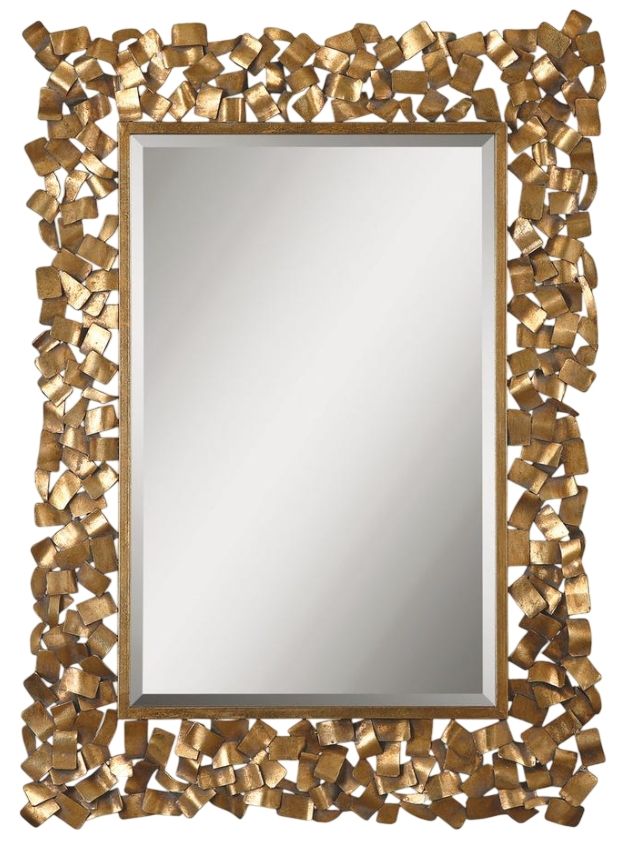 Uttermost® Capulin Antique Gold Leaf Mirror-0