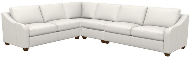 La-Z-Boy® Charlie Ivory Leather Sectional with Custom Layout Options-1