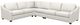 La-Z-Boy® Charlie Ivory Leather Sectional with Custom Layout Options-1