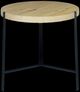 Century® Grand Tour Furniture Open Sky Natural Oak Top End Table with Black Metal Base-1