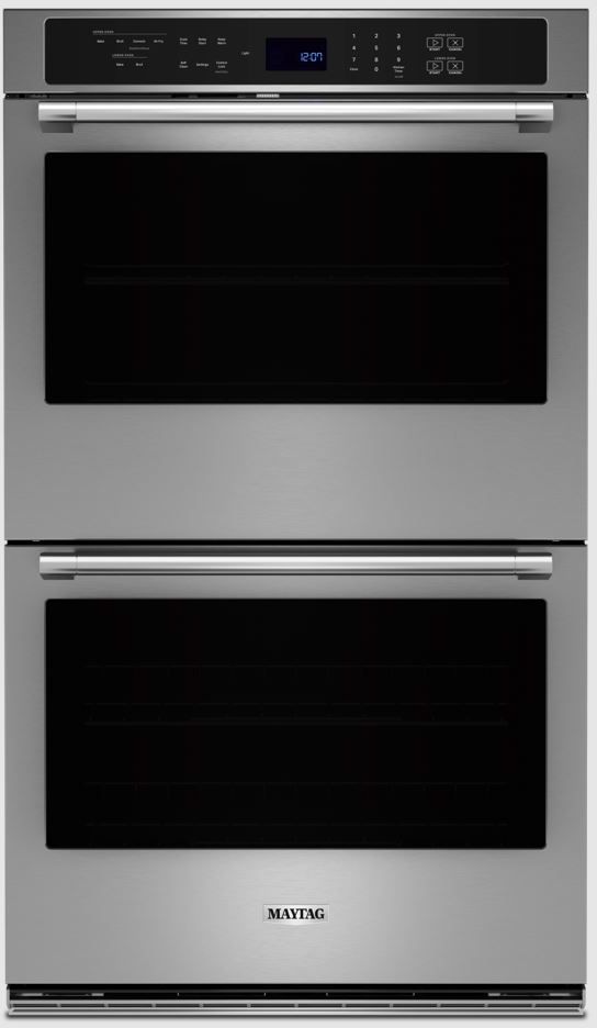 Maytag® 30" Fingerprint Resistant Stainless Steel Double Electric Wall Oven with Air Fryer