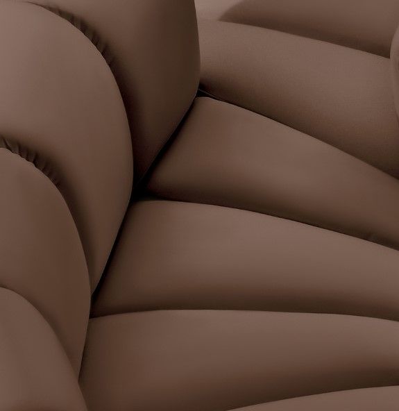 Meridian Furniture Arc 6-Piece Brown Vegan Leather Sectional-3