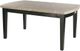Mazin Furniture Cristo Dark Espresso Dining Table with Neutral Toned Marble Table Top.-0