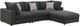 Coaster® Serene 4-Piece Charcoal Sectional-0