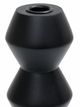 Moe's Home Collection Sequence Black Large Wooden Candle Holder-1