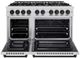 ZLINE Autograph Edition 48" Stainless Steel Pro Style Gas Range with Matte Black Accents-3