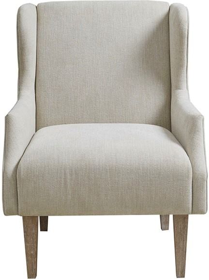 Olliix by Martha Stewart Malcom Taupe Wing Back Accent Chair-0