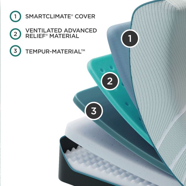 Tempur-Pedic® TEMPUR-ProAdapt® 12" TEMPUR-Material™ Medium Smooth Top King Mattress-3