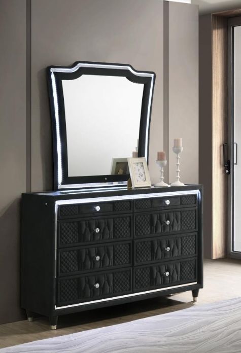 Coaster®  Lorient Black Dresser and Mirror-1