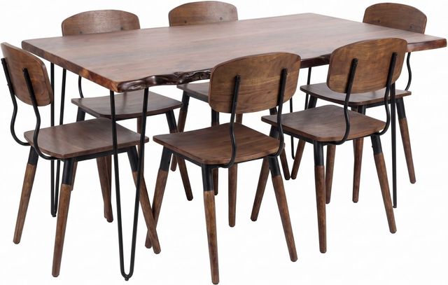 Jofran Inc. Nature's Edge 7-Piece Light Chestnut Dining Set-0