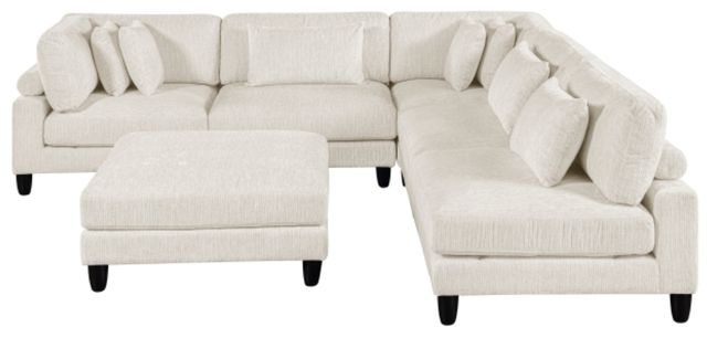 Homelegance® Robstown 6-Piece Beige Sectional with Ottomans-3