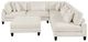 Homelegance® Robstown 6-Piece Beige Sectional with Ottomans-3