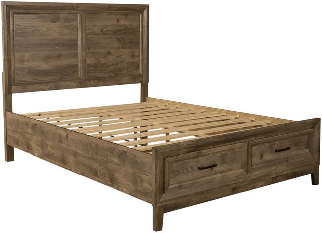 Liberty Furniture Ridgecrest 5-Piece Cobblestone Queen Storage Bedroom Set-2