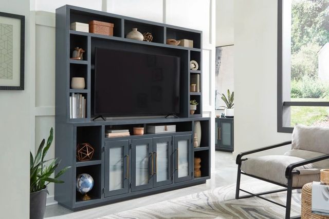 aspenhome® Perry Malta Blue 84'' Console and Hutch-1