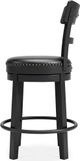 Signature Design by Ashley® Valebeck Black Counter Stool-4