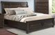 Elements International Kingston Dark Wood King Storage Bed-0