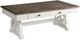 Intercon Drake French Oak Coffee Table with Rustic Gray Base-0