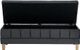 Elements International Crosby Royale Gray Storage Ottoman-3