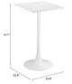 Zuo® Modern Valleta White Bar Table-4