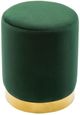 TOV Furniture Pri Forest Green Velvet Ottoman-0