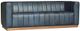 A & B Home Kuhn Mellow Indigo Leather Sofa-0