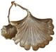 A & B Home Gingko Gold Leaf-Double Decorative Bowl-2