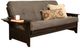 Kodiak Furniture Phoenix Suede Gray/Espresso Full Futon with Mattress-0