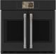 Café™ Professional Series 30” Matte Black Smart Single Electric Wall Oven with French Doors-0