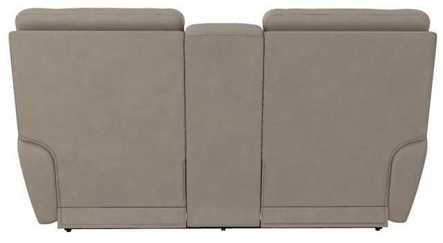 La-Z-Boy® Ava Ivory Leather Power Reclining Loveseat with Console and Headrest-3